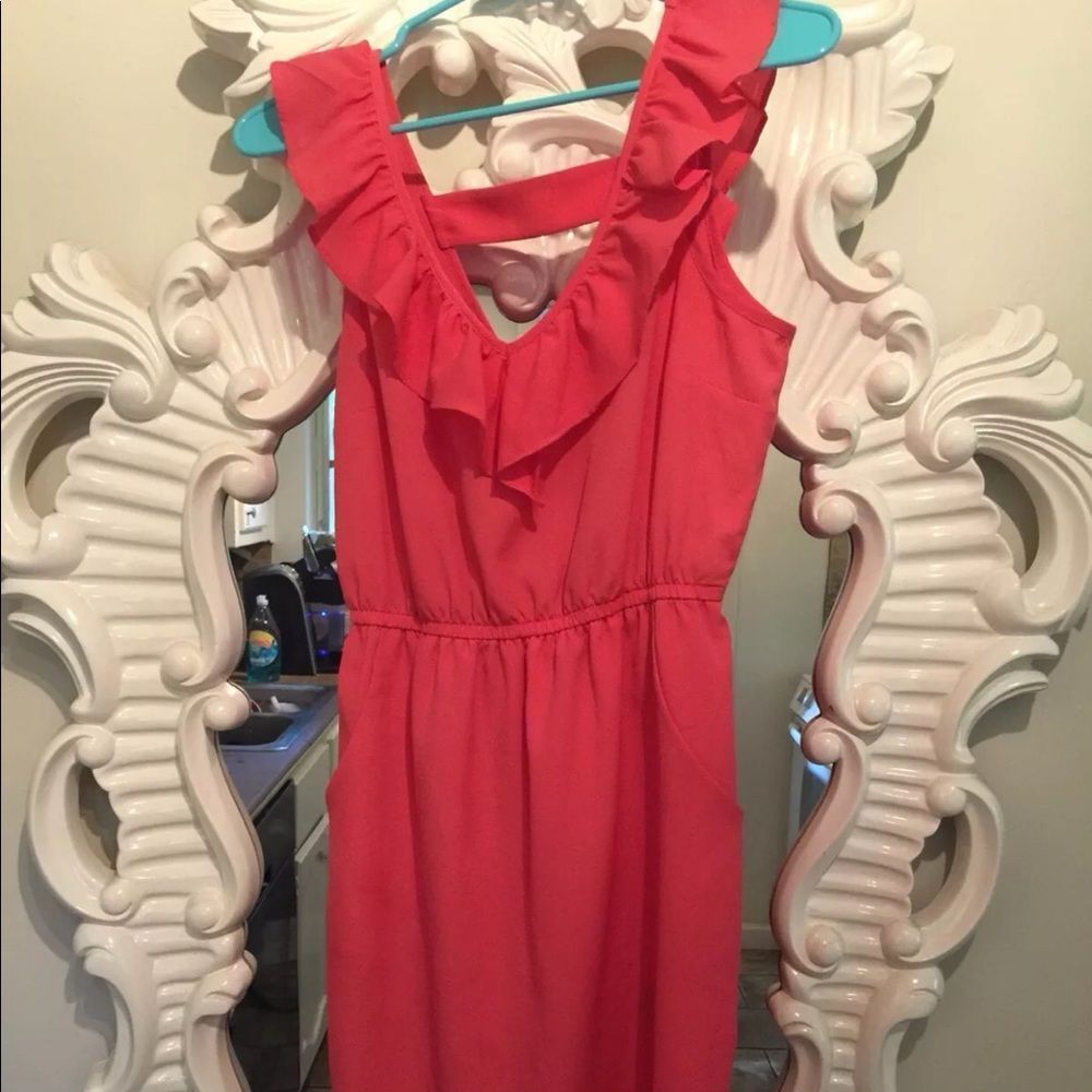 Forever 21 Pink Ruffle Dress sz. S